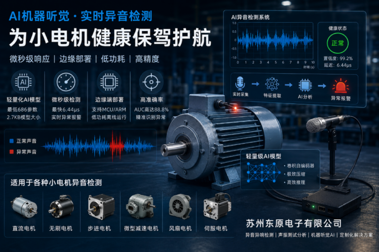 工业异音检测首选!东原AI异音检测:微型深度学习模型实现设备异常声音实时监测